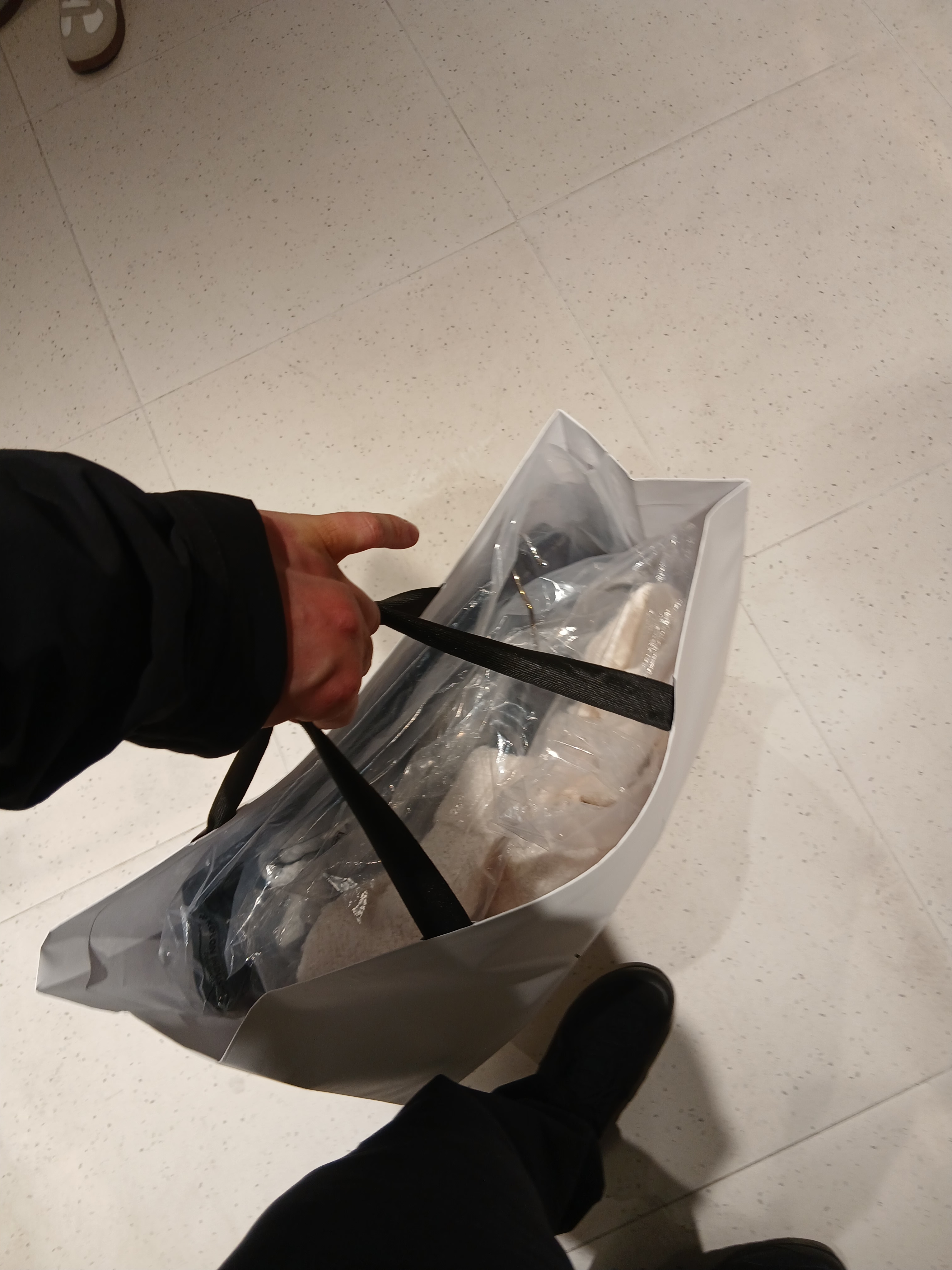 Iro Damage Wide Denim Pants Blue, IRO Vague Cushion Wide Straight Fit Pants Gray 착용 스타일 - 9