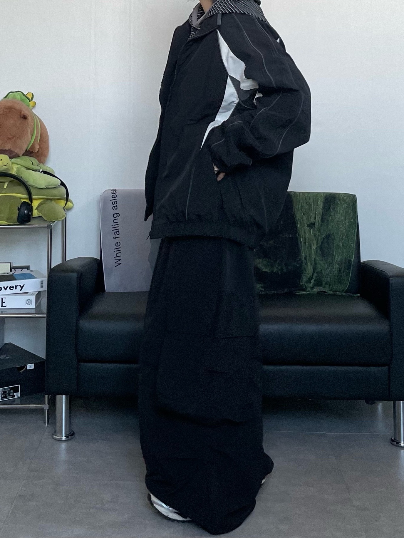 Asics Unlimited Gel-Kayano 14 Carrier Grey Black 착용 스타일 - 3