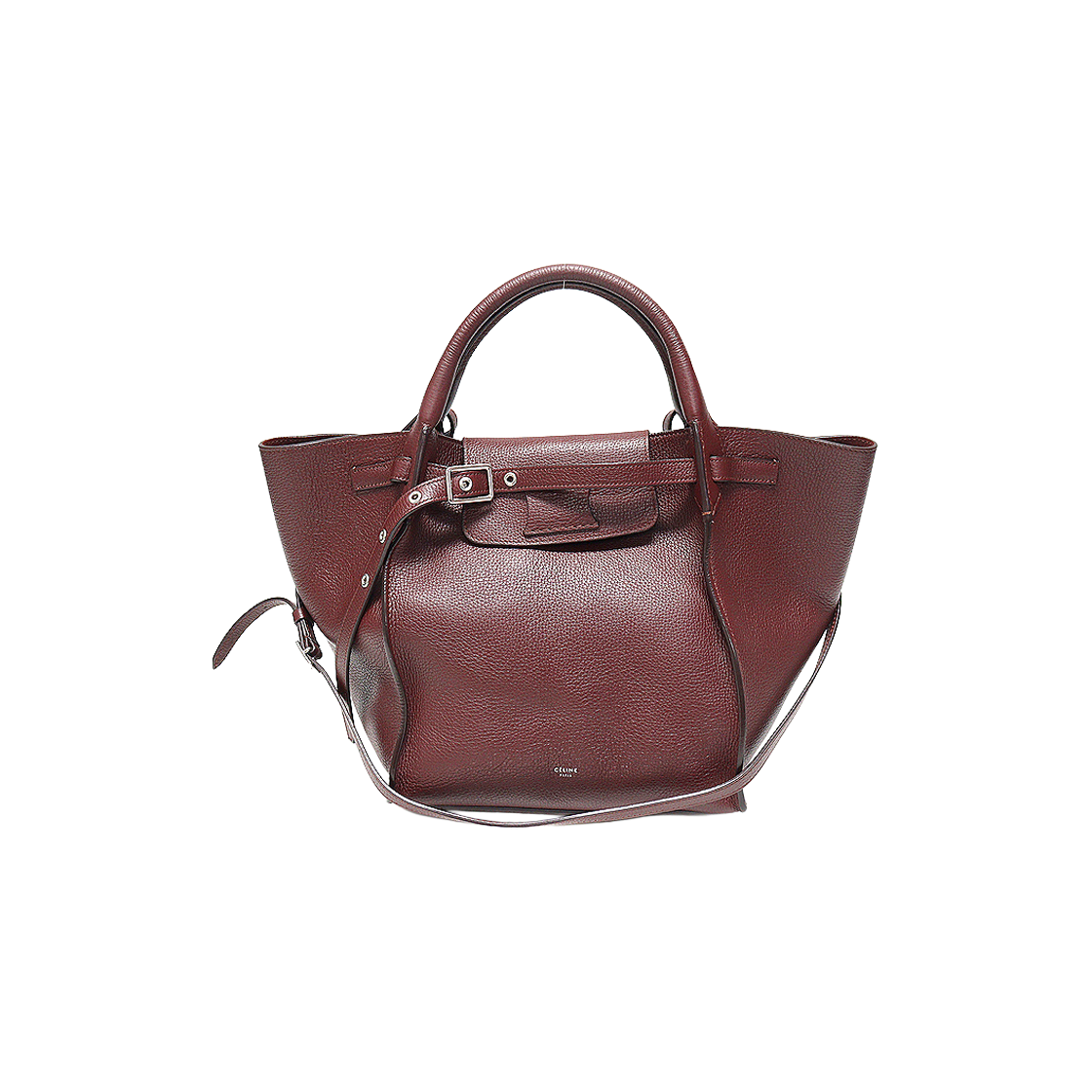 ITAOMSSV8ONT Celine Big Bag in Wine Grained Calfskin with Small Long Strap - 2 Way