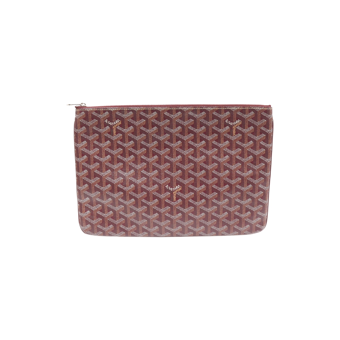 고야드 APMSENAT2-MM-33 버건디 고야딘 캔버스 세나 MM 클러치(Goyard Burgundy Goyardine Canvas Sena MM Clutch) - 1