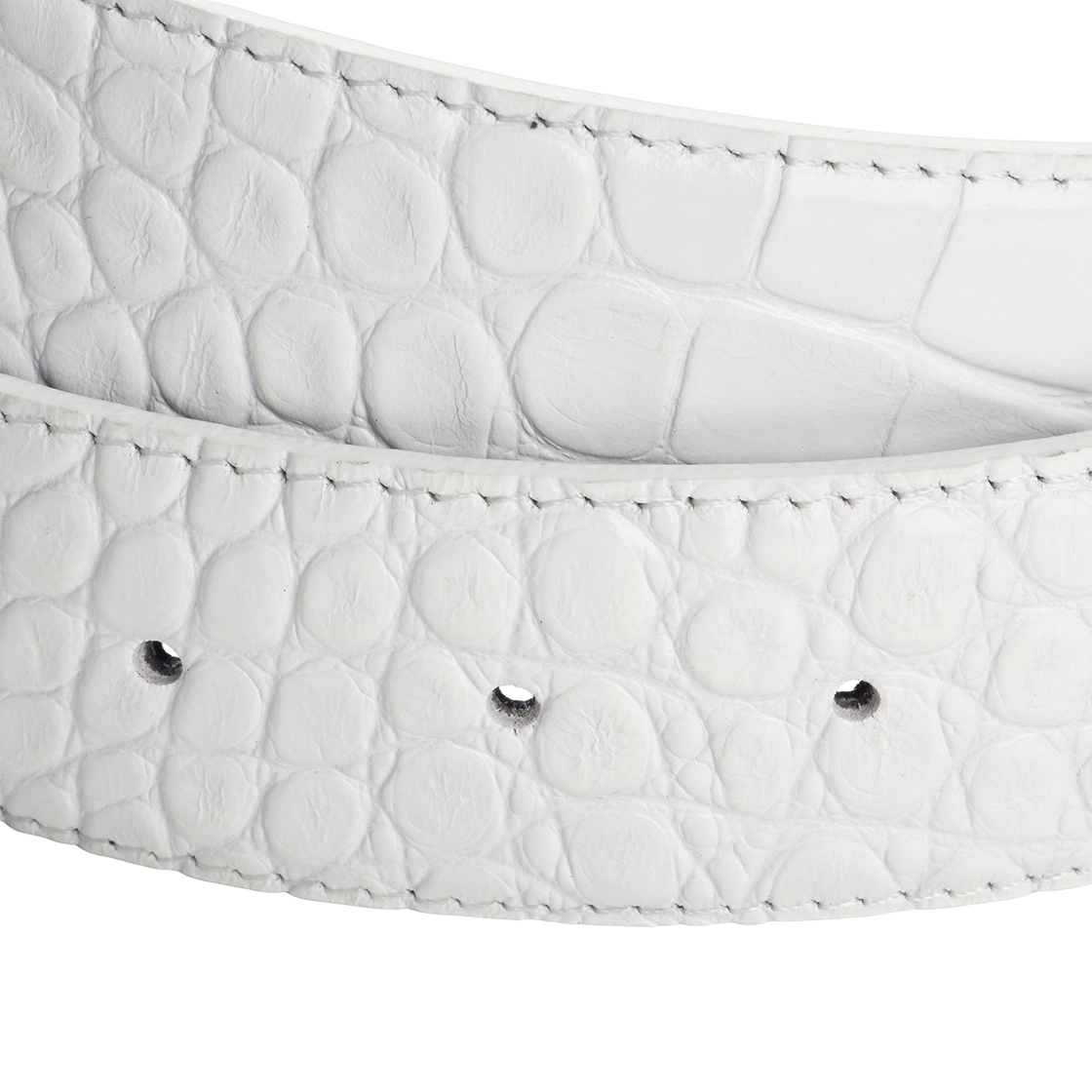 에모스탠스클럽 코어 벨트 크록 엠보스드 화이트(emostanceclub Core Belt Croc Embossed WHITE) - 3