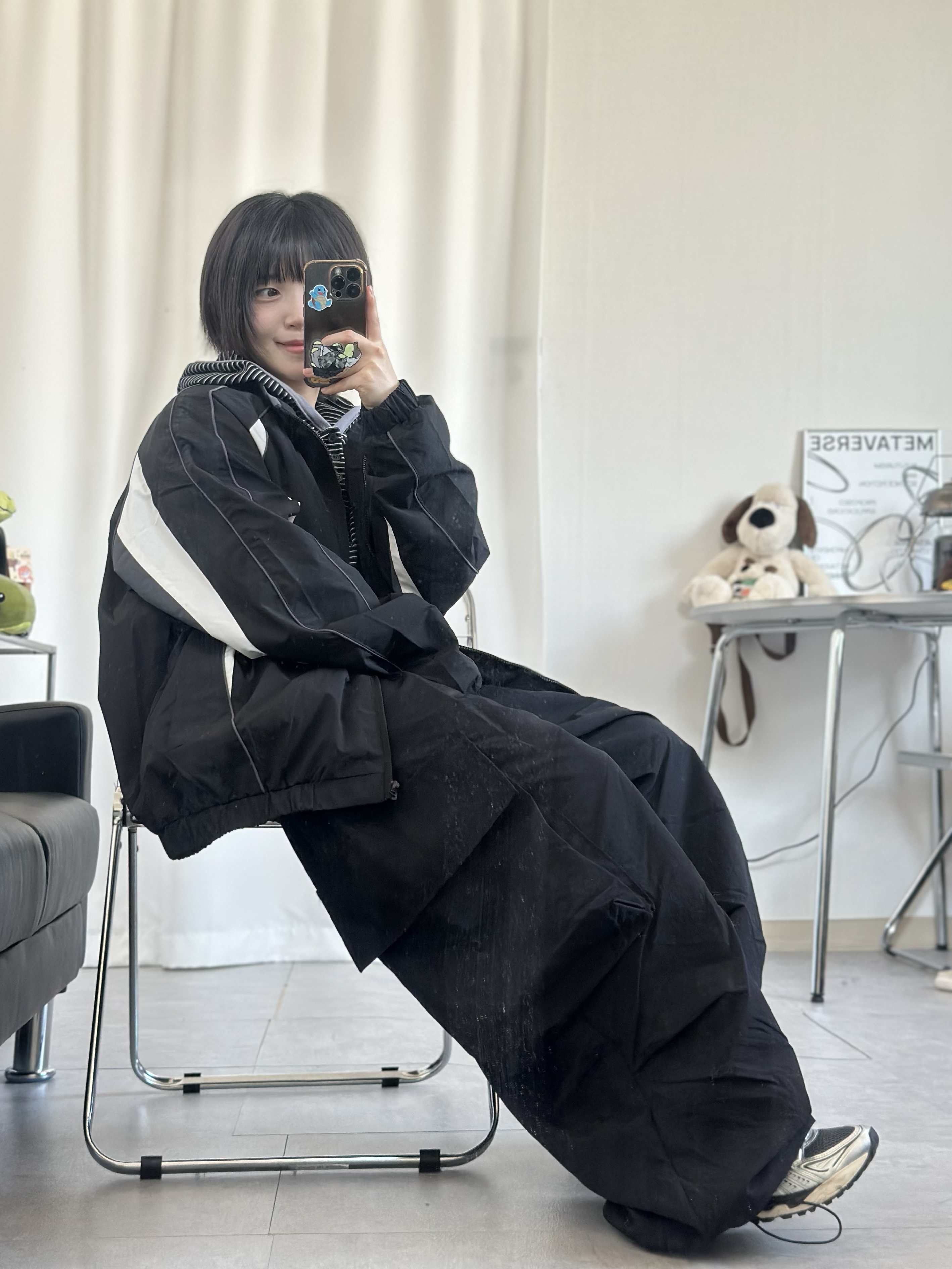 Asics Unlimited Gel-Kayano 14 Carrier Grey Black 착용 스타일 - 5