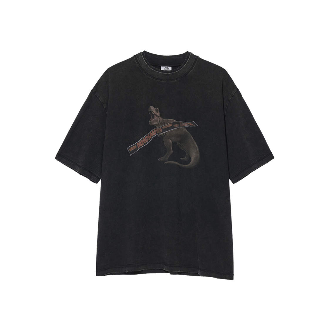 PR-26162-3 BK [예약 배송] Partimento Reworks [JURASSIC PARK] T-Rex Tee VTG Black