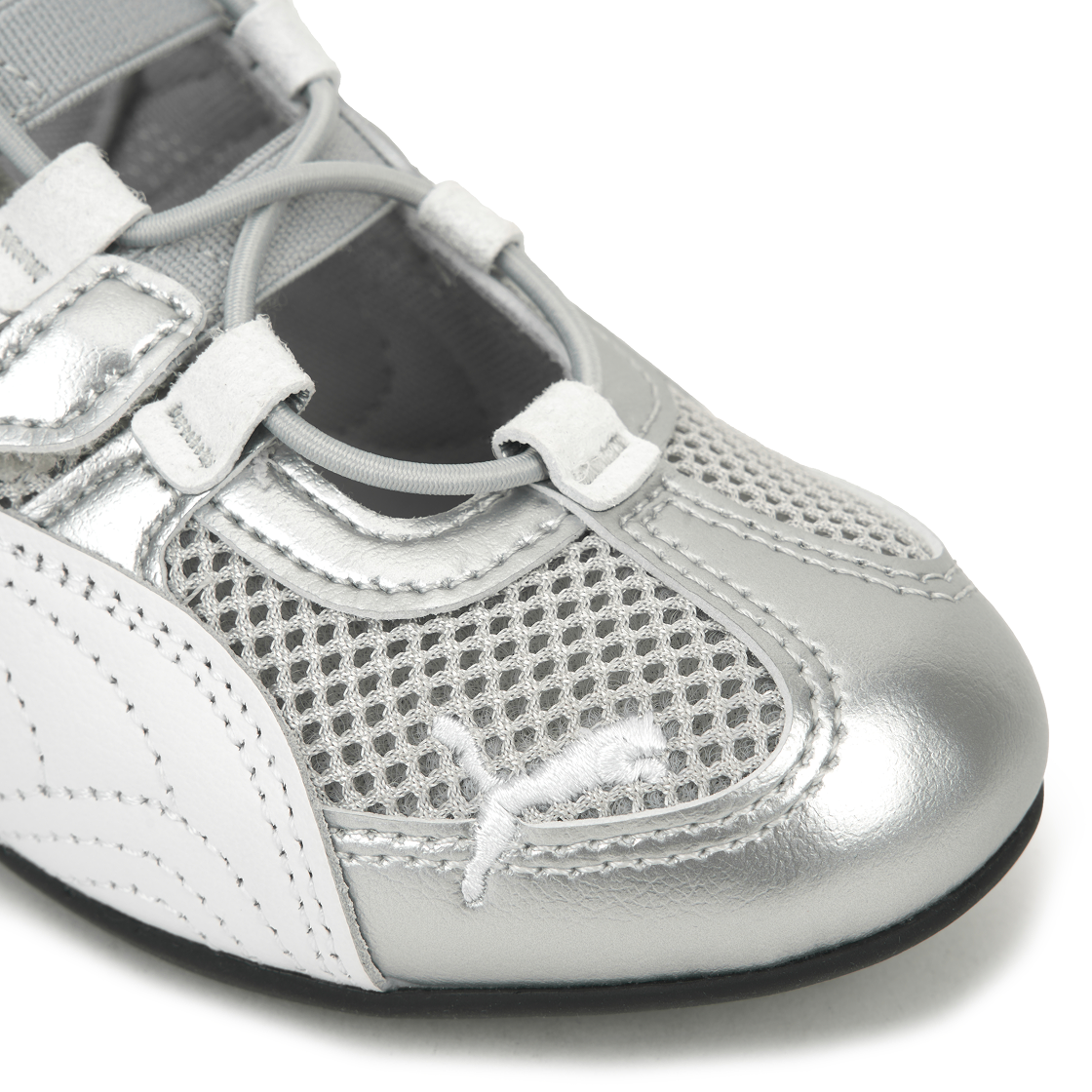 (PS) 푸마 스피드캣 고 메탈릭 V 실버((PS) Puma Speedcat Go Metallic V Silver) - 7