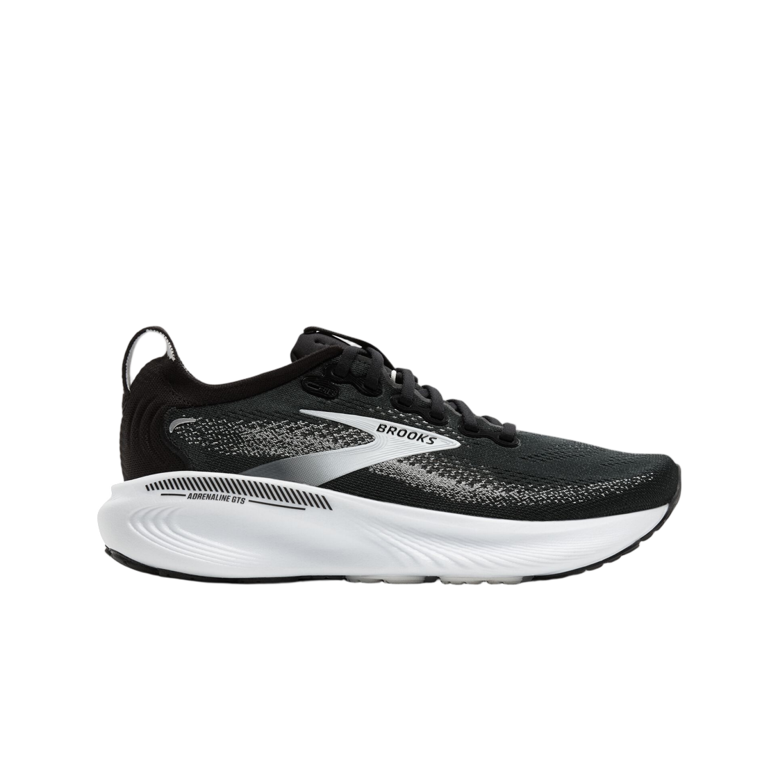 브룩스 러닝 아드레날린 GTS 25 블랙 그레이 화이트 - D 미디움(Brooks Running Adrenaline GTS 25 Black Grey White - D Medium) - 1