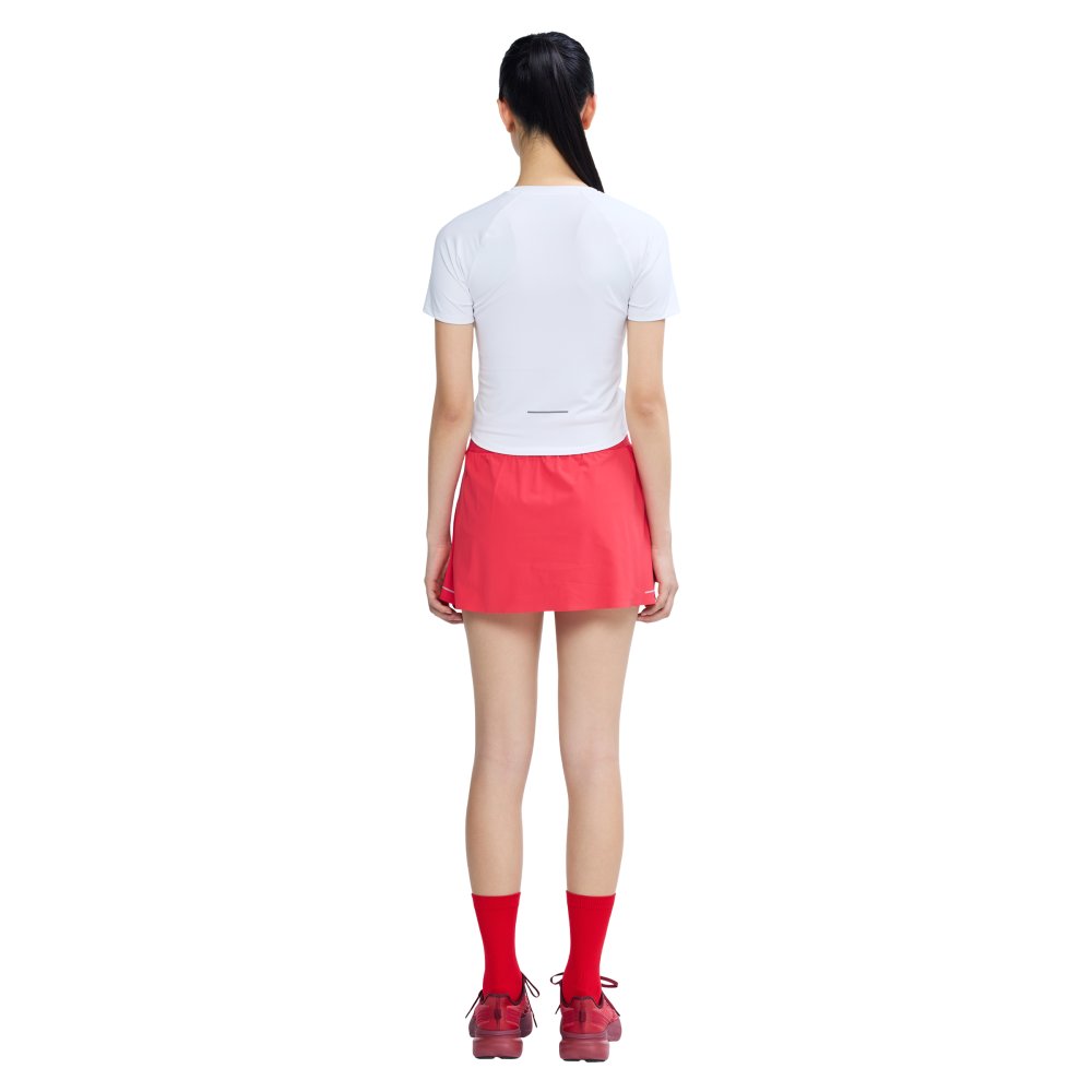프로-스펙스 여성 다운타임 피티드 반팔티셔츠 화이트(PRO-SPECS Women's Downtime Fitted Short Sleeve T-Shirt White) - 3