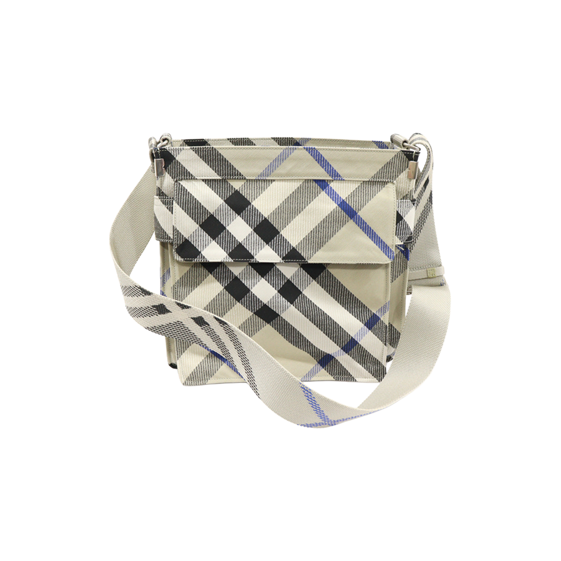 버버리 80950121 라이큰 체크 캔버스 스몰 트렌치 크로스백(Burberry Small Trench Crossbody Bag in Larkin Check Canvas)