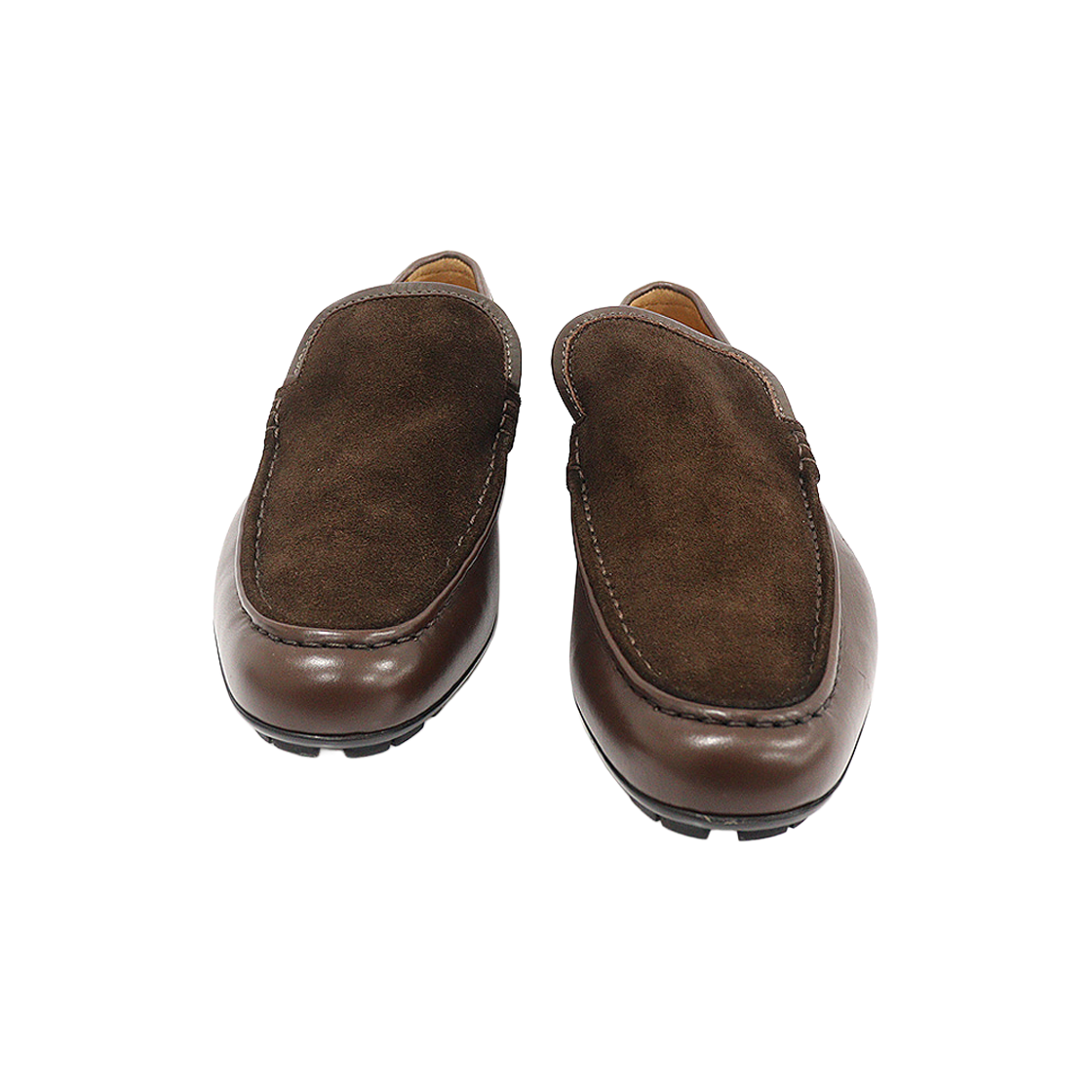 구찌 147764 브라운 스웨이드 레더 드라이빙 남성 로퍼 40.5(Gucci Brown Suede Leather Driving Loafers for Men - Size 40.5) - 1