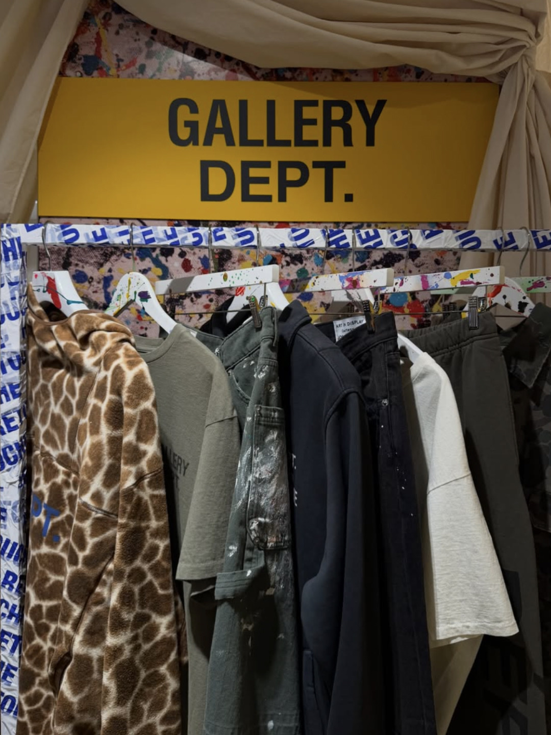 Gallery Dept. Seoul Dept. Paint Splatter Hat Multi, Gallery Dept. Seoul Dept. Zip-Up Black 착용 스타일 - 3