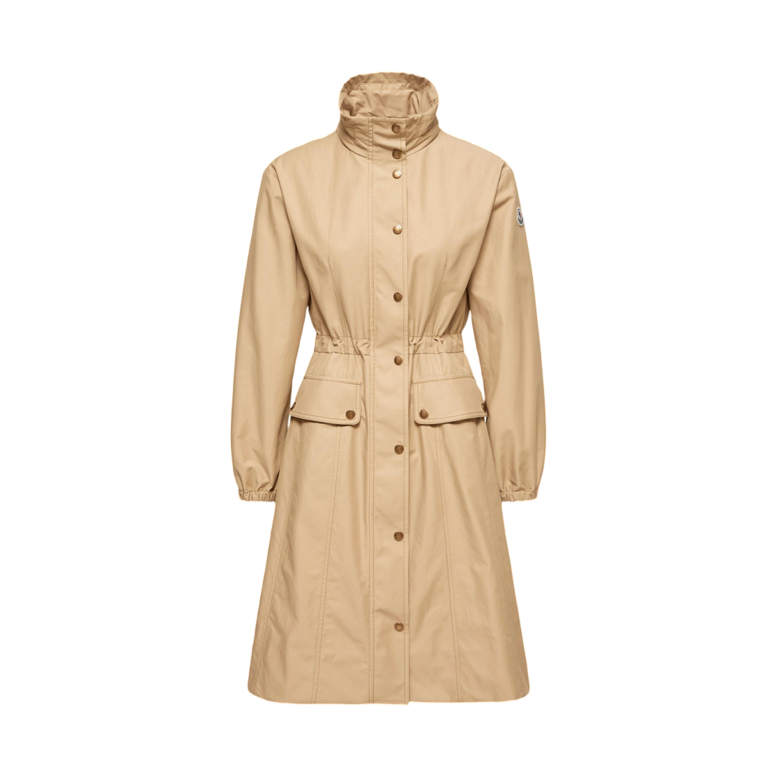 L1-093-1C00016-599BA-209 (W) Moncler Rhododendron Hooded Parka Coat Beige - 26SS