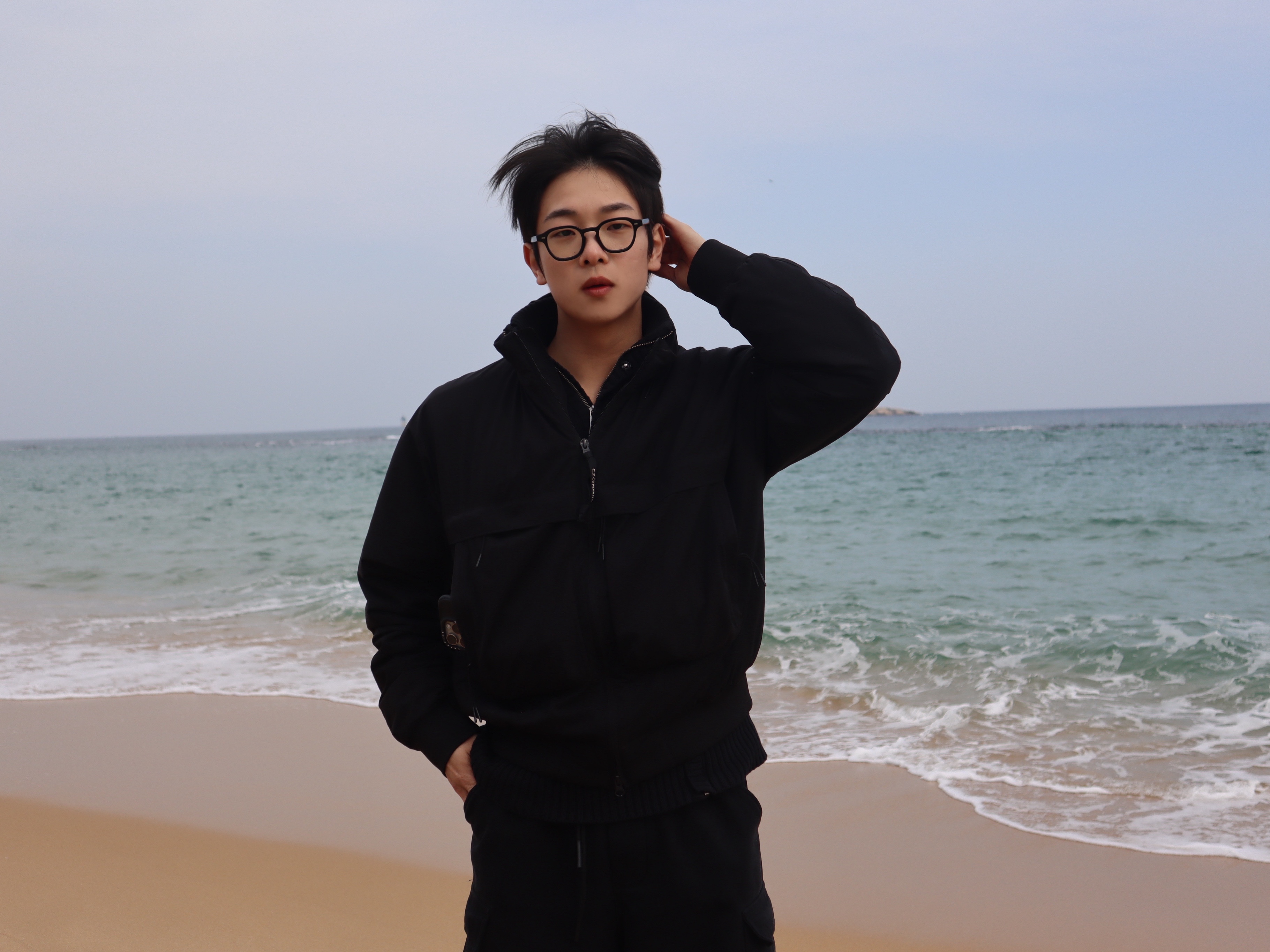 C.P. Company Pro-Tek Bomber Padded Jacket Black - 24FW 착용 스타일 - 2