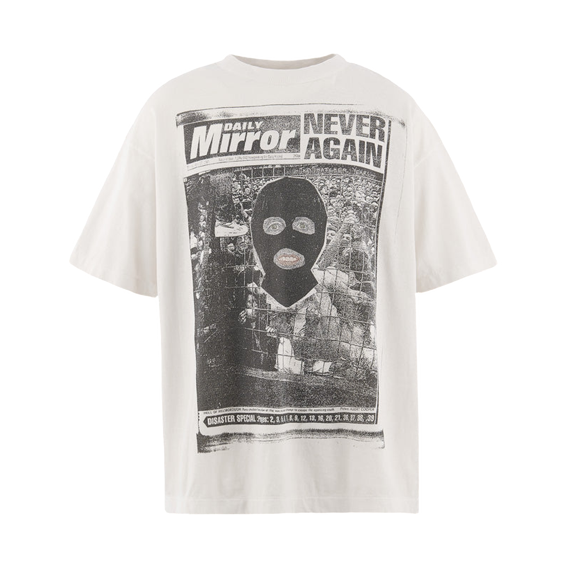 세인트 마이클 x 제이미 리드 마스크 숏슬리브 티셔츠 화이트 - 26SS(Saint Mxxxxxx x Jamie Reid Mask S/S T-Shirt White - 26SS) - 1