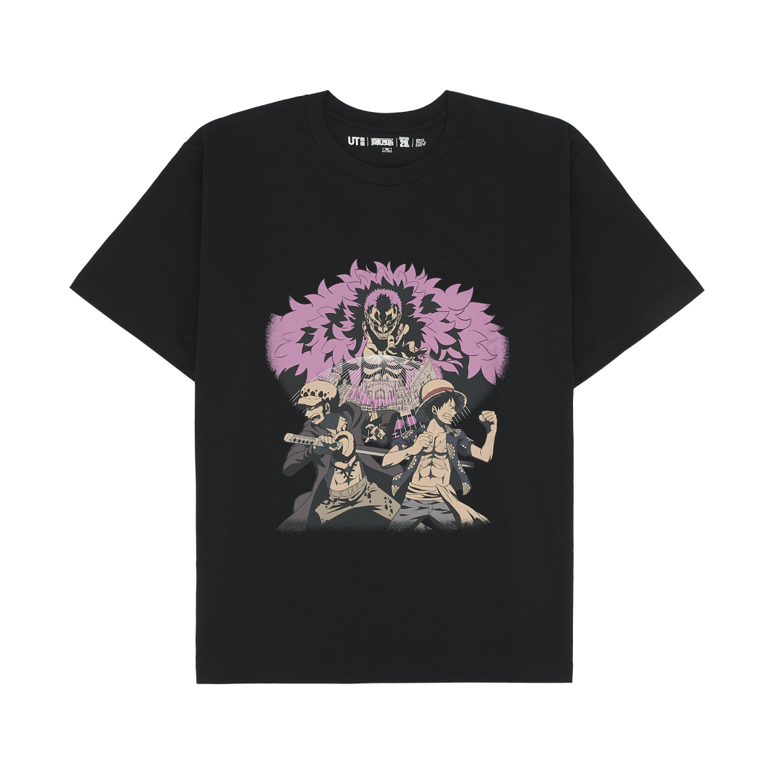 유니클로 UT 원피스 25주년 티셔츠 블랙(Uniqlo UT One Piece 25th T-Shirt Black)