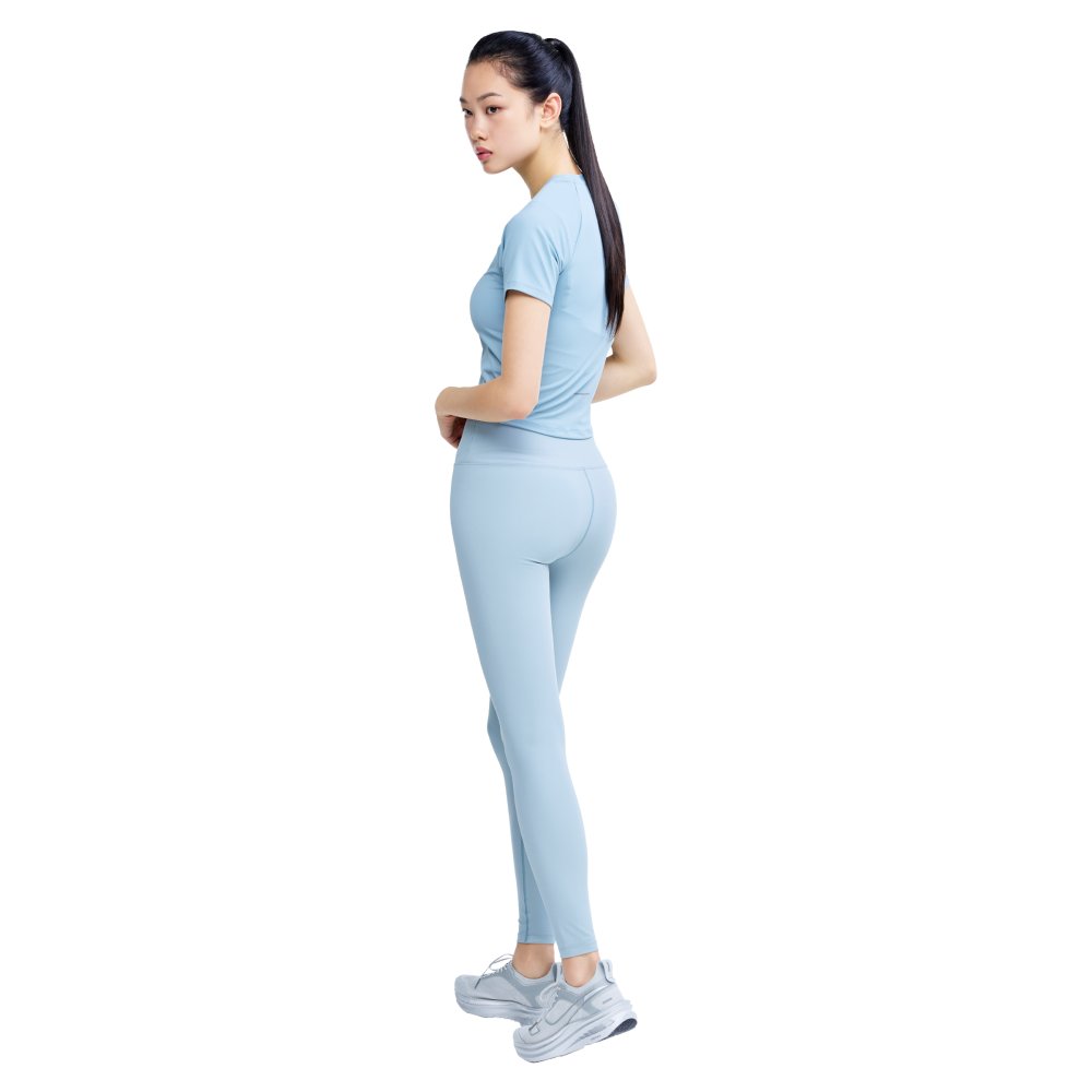 프로-스펙스 여성 다운타임 피티드 반팔티셔츠 그레이시 블루(PRO-SPECS Women's Downtime Fitted Short Sleeve T-Shirt Graysh Blue) - 4