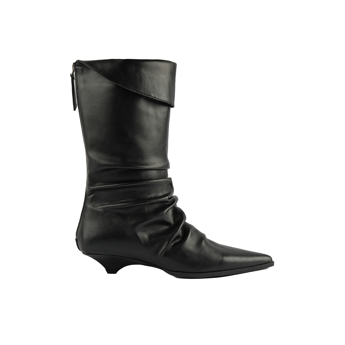 무드나잇 수 링클 폴딩부츠 l 블랙(Moodnight Sue Wrinkle Half Boots l Black)