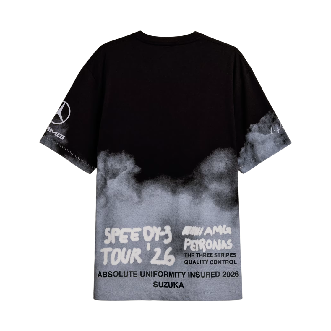 Y-3 x 메르세데스 AMG 페트로나스 F1 팀 실버 애로우 투어 숏슬리브 티셔츠 블랙(Y-3 x Mercedes AMG Petronas F1 Team Silver Arrow Tour Short Sleeve T-Shirt Black) - 2