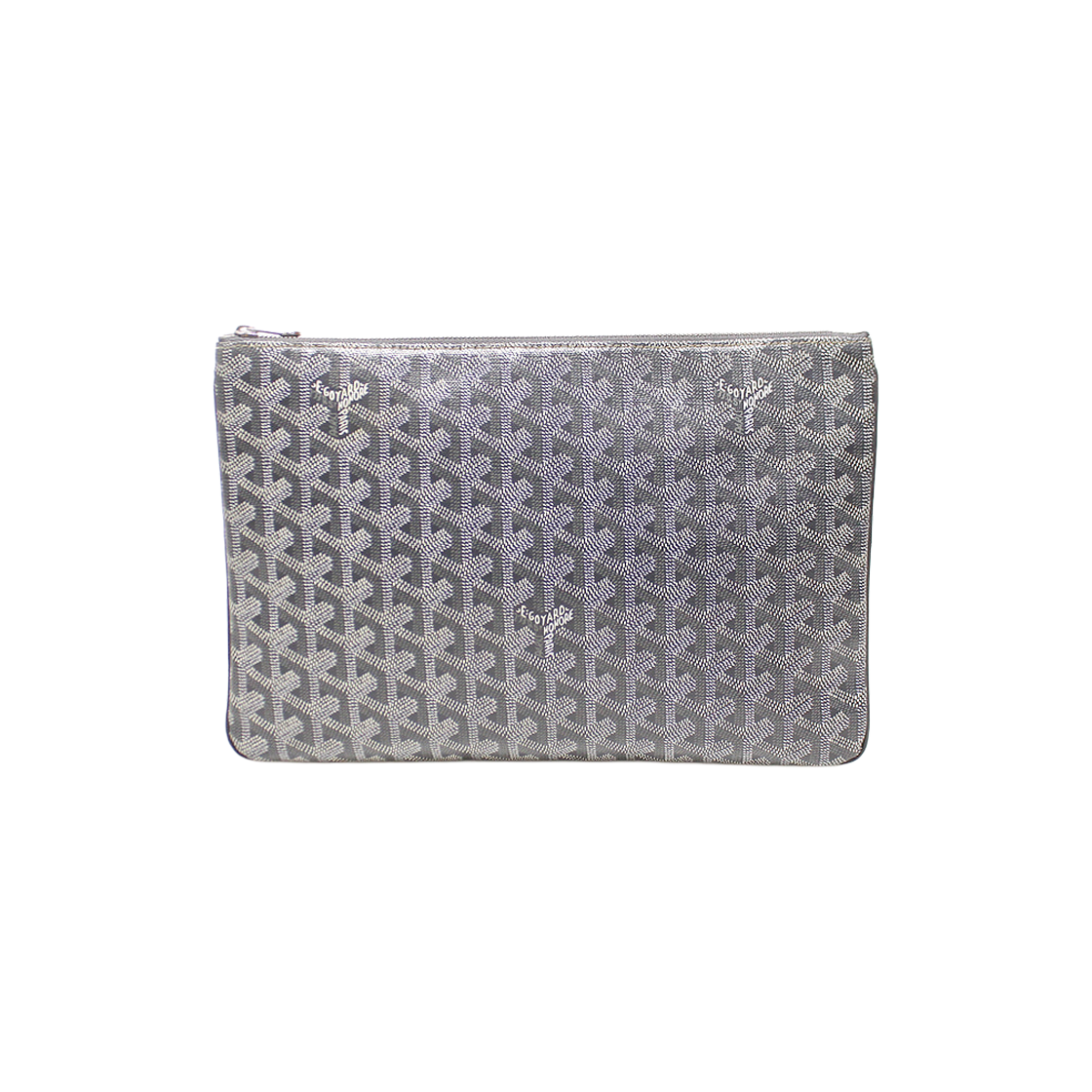 고야드 APMSENAT2-MM 그레이 스폐셜 컬러 고야딘 캔버스 세나 MM 클러치(Goyard Senat MM Clutch in Gray Special Color Goyardine Canvas) - 1