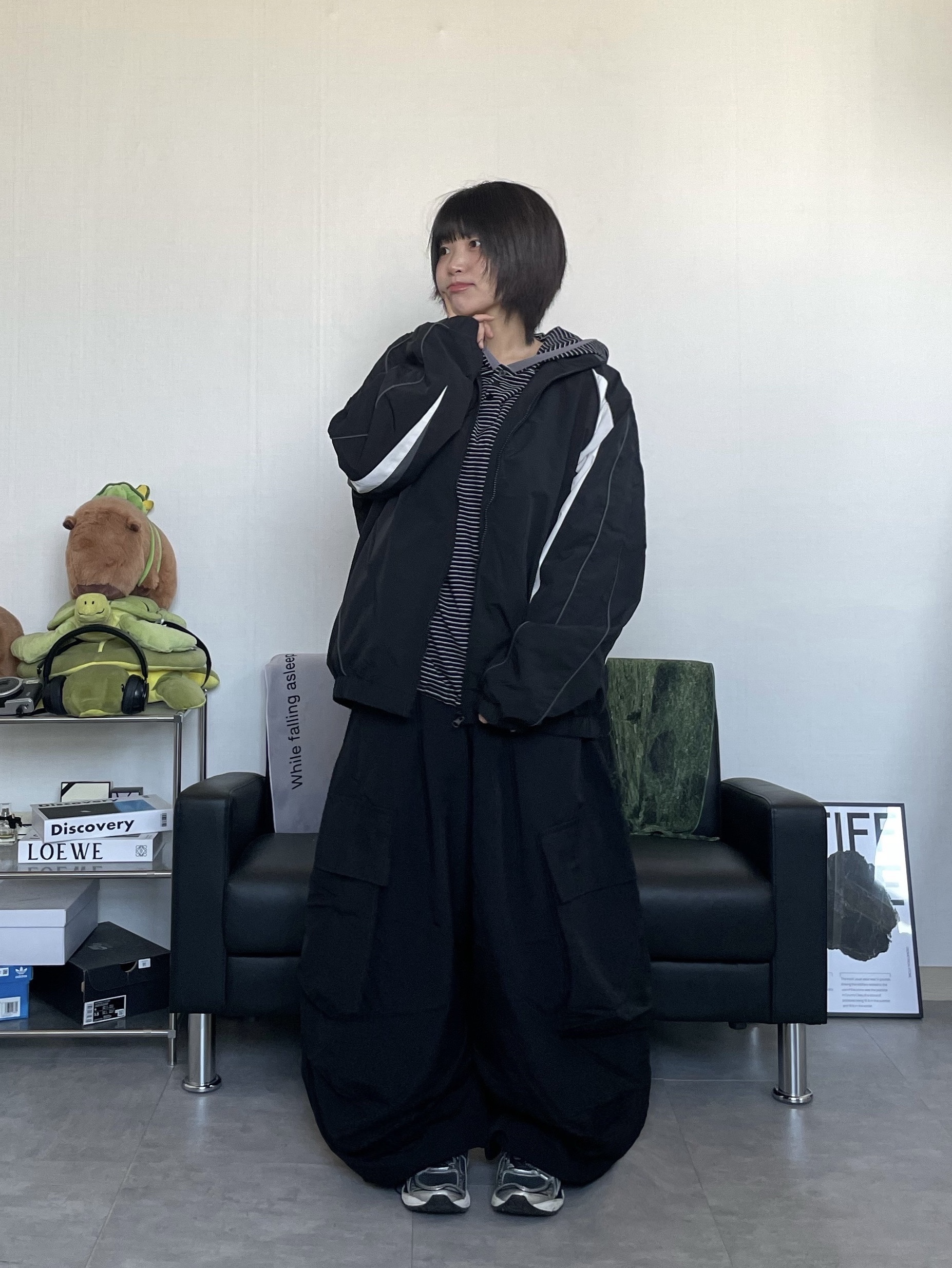 Asics Unlimited Gel-Kayano 14 Carrier Grey Black 착용 스타일 - 1