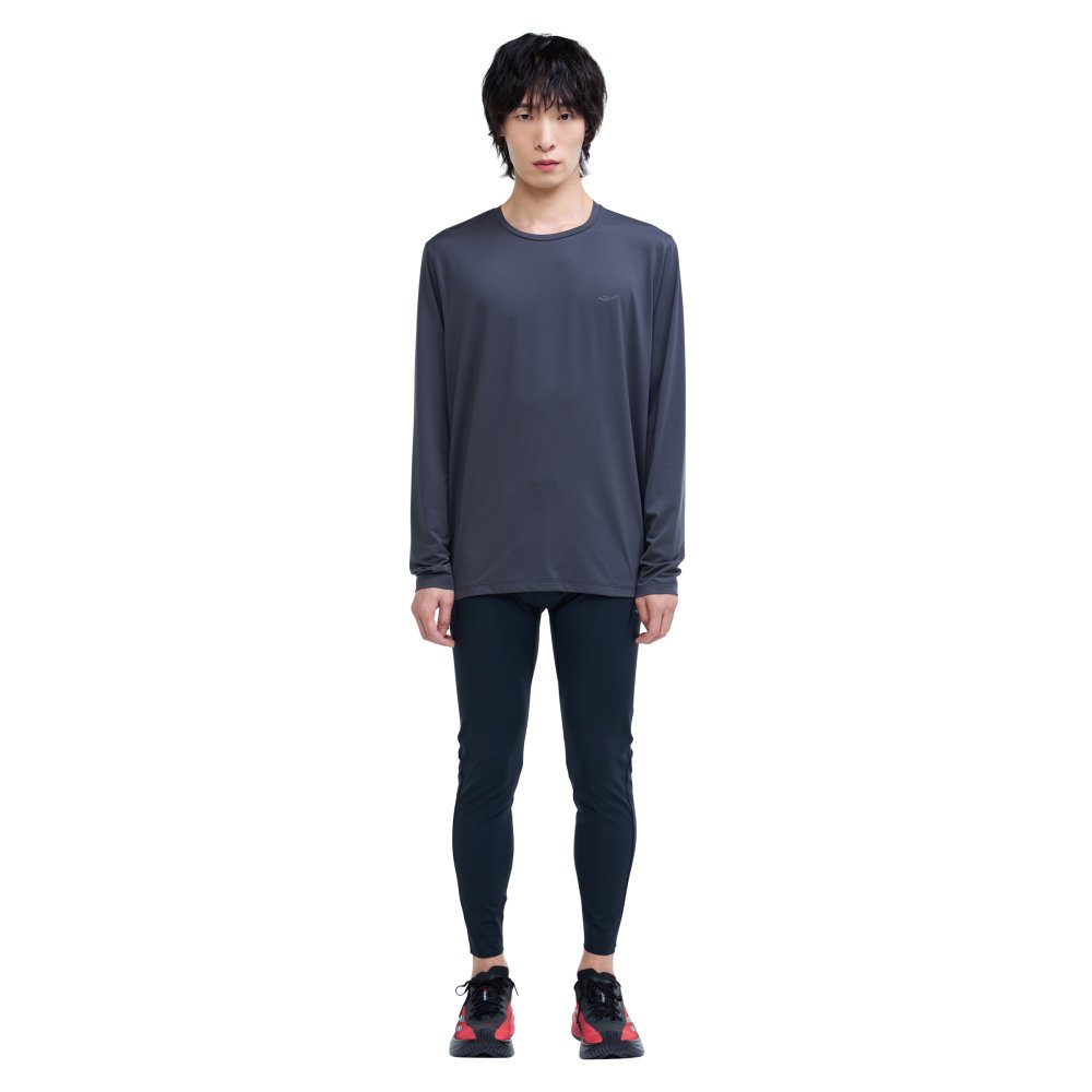 프로-스펙스 남성 드라이엑스 긴팔 티셔츠 그레이(PRO-SPECS Men's Dry-X Long Sleeve T-Shirt Gray) - 2