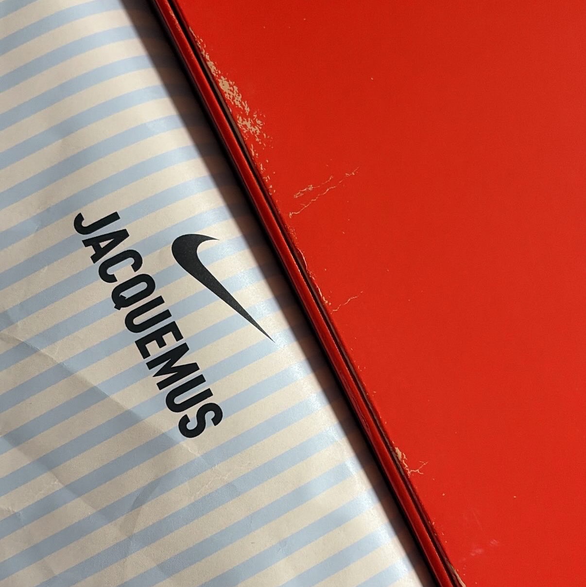 Nike x Jacquemus Moon Shoe SP Fauna Brown Cashmere, Nike x Jacquemus Moon Shoe SP Soft Pearl Sail 착용 스타일 - 1