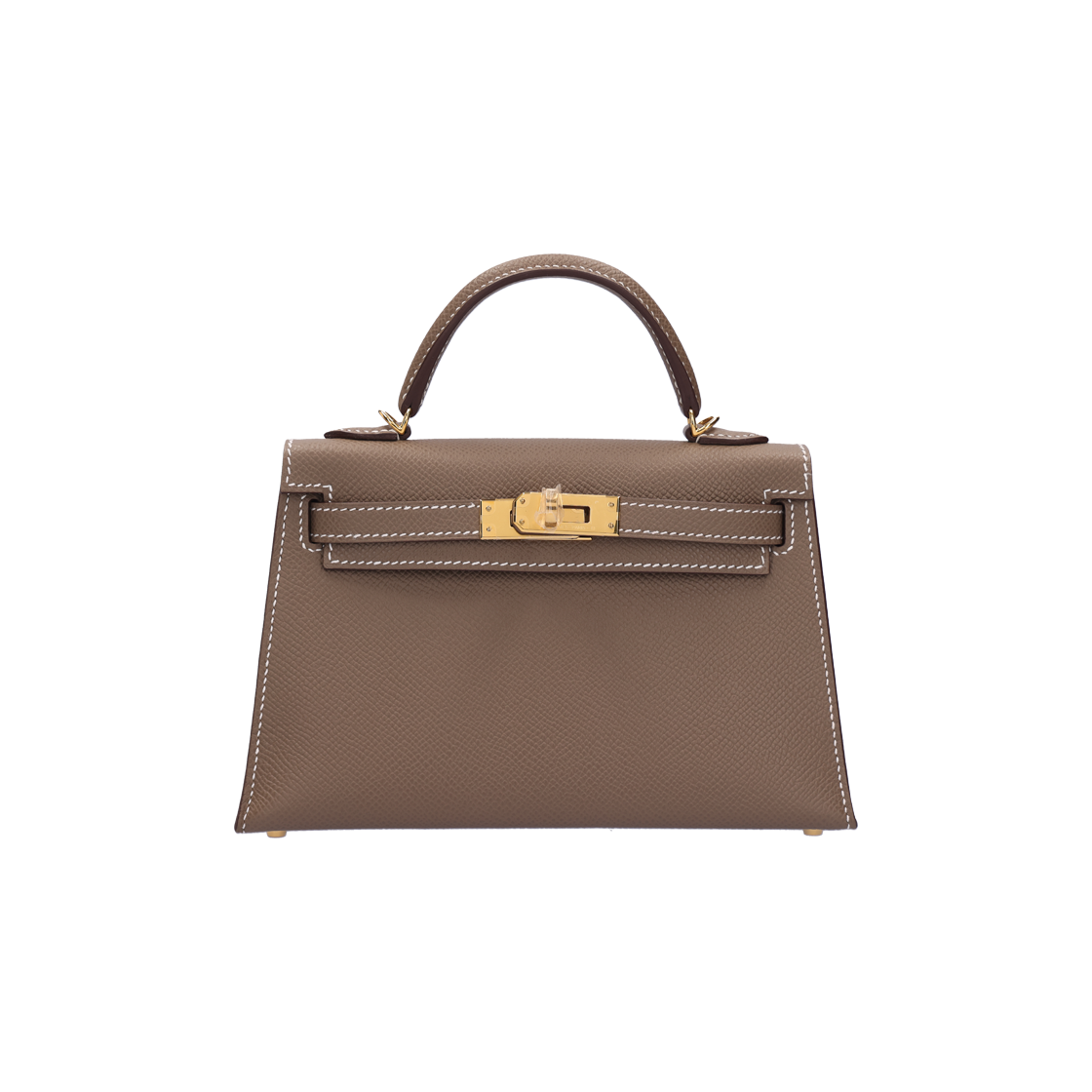 에르메스 H071302CC18 켈리 II 미니 백 앱송 에토프 K각인(Hermes Kelly II Mini Bag in Epsom Etoupe with K Stamp) - 1