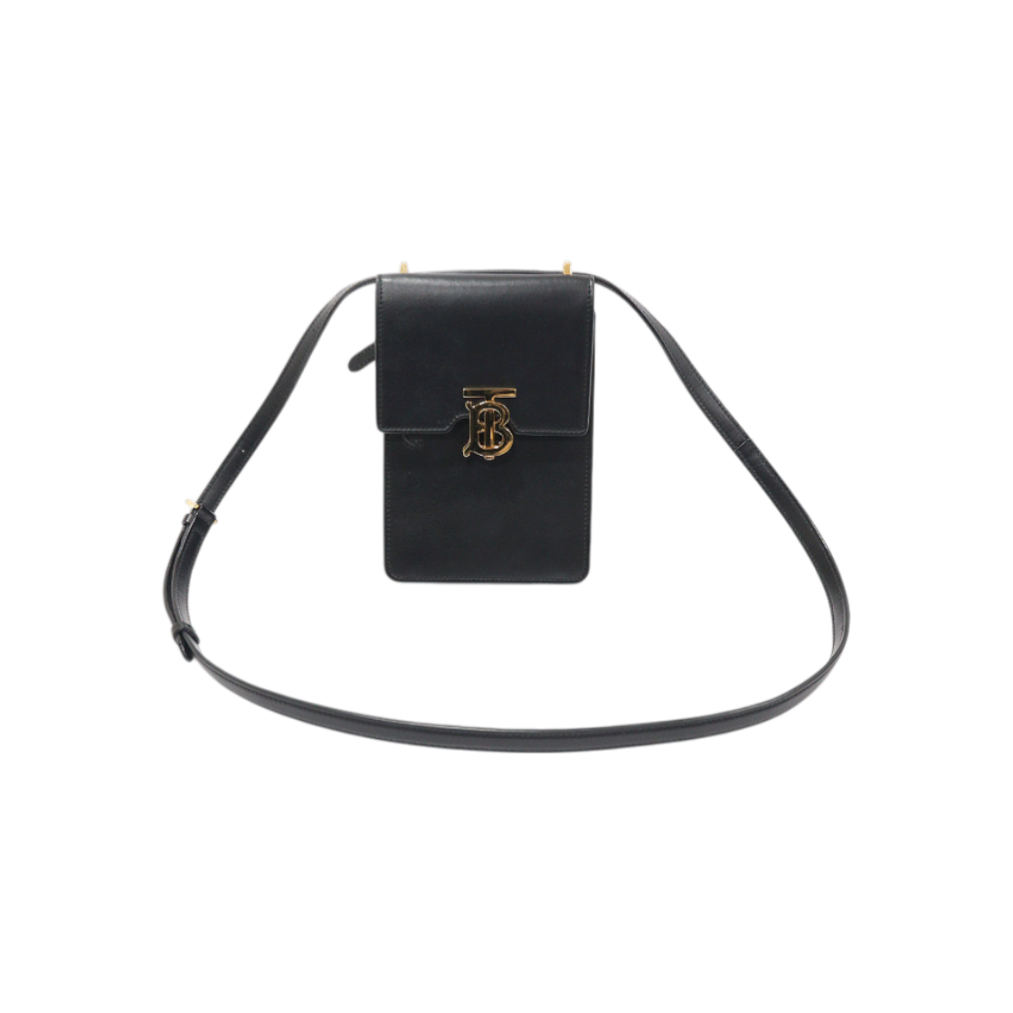 ITHU3RWOG9P2 Burberry 80330421 Black Smooth Calfskin TB Robin Mini Shoulder Bag