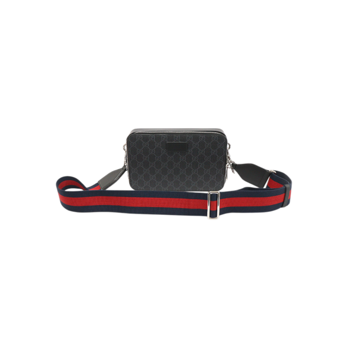 구찌 774161 블랙 GG 수프림 캔버스 블랙 레더 파우치 미니 크로스백(Gucci 774161 Black GG Supreme Canvas & Leather Mini Crossbody Pouch) - 1