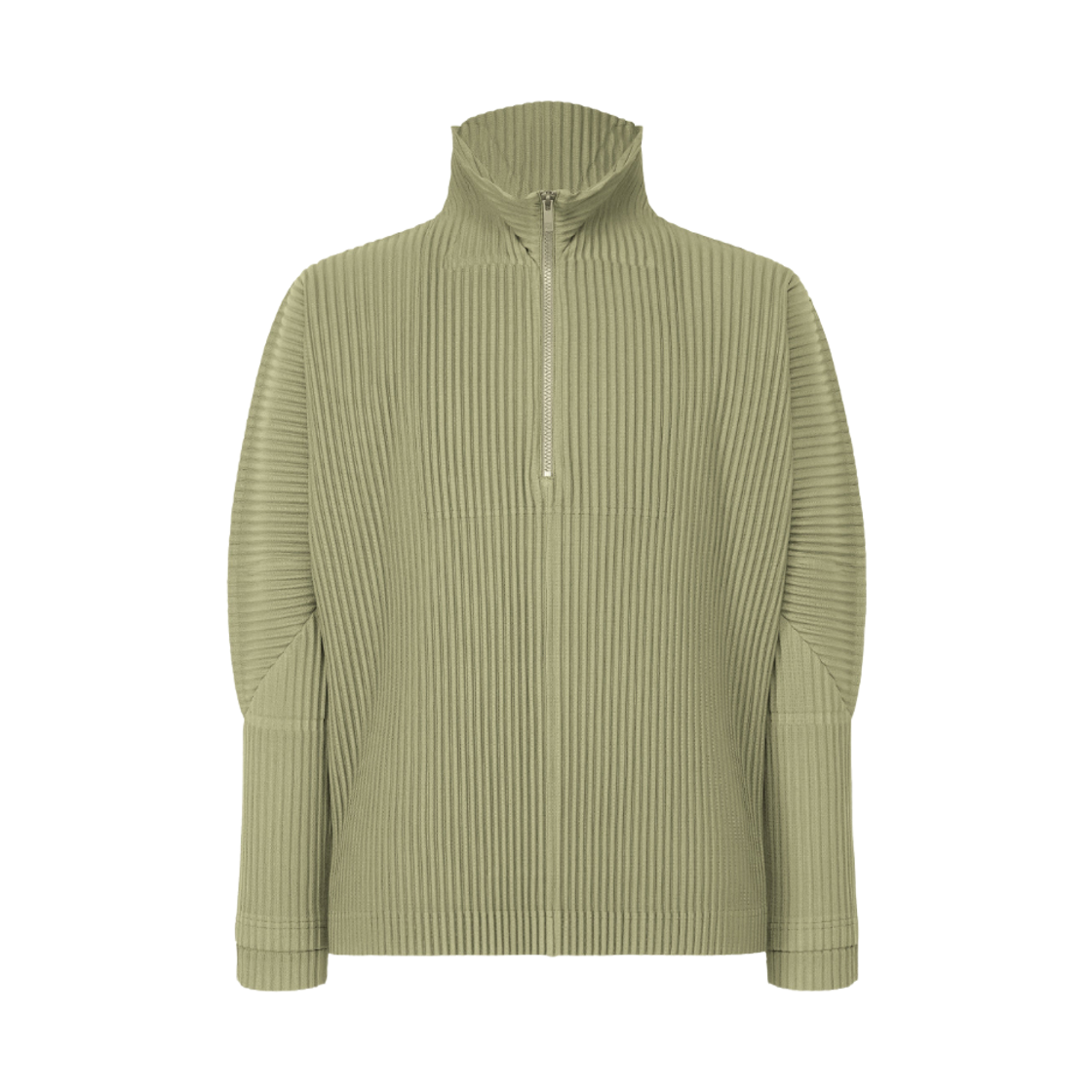 HP58-JK112-64 Homme Plisse Issey Miyake MC November Top Mangan Green