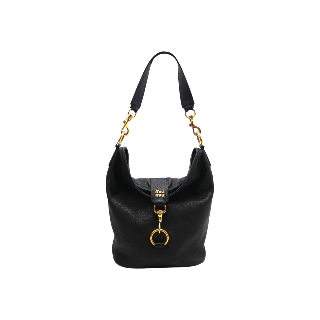 미우미우 스냅 후크 레더 숄더백 5BC130(Miu Miu Snap Hook Leather Shoulder Bag 5BC130)