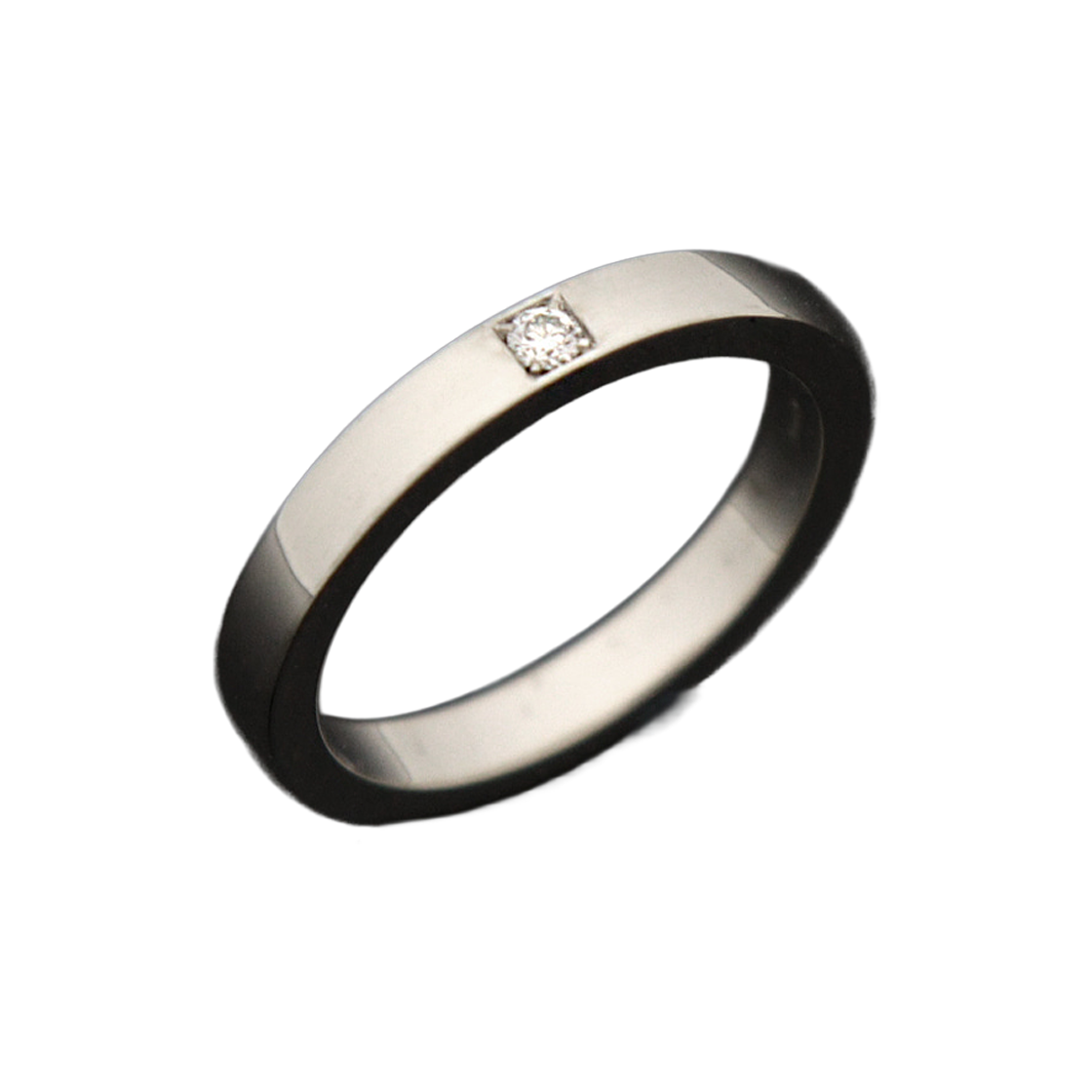 불가리 341752 PT950 플래티늄 1P 다이아 메리미 웨딩 링 반지 53호(Bulgari 341752 PT950 Platinum 1P Diamond Merimi Wedding Ring Size 53)