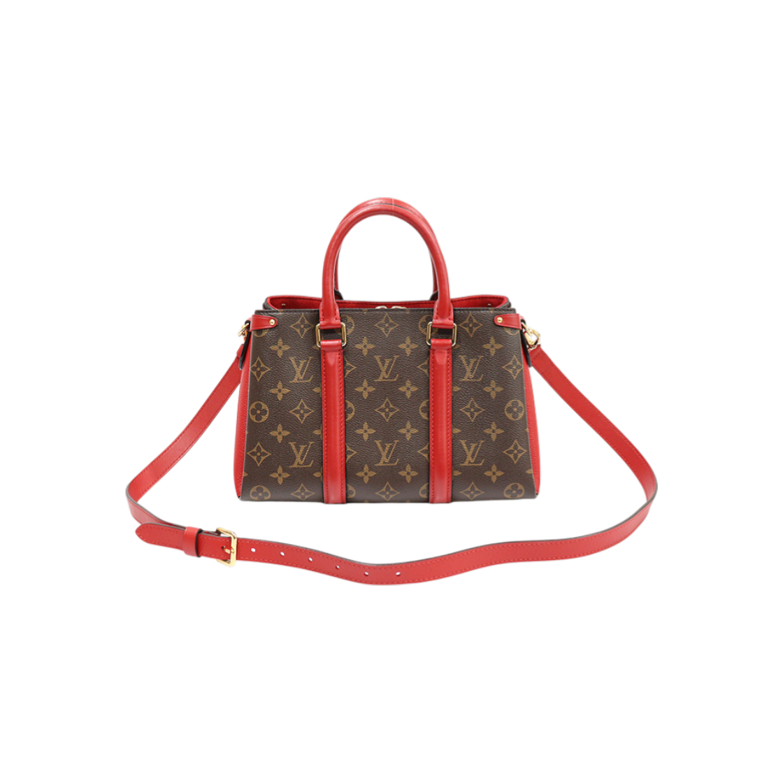 ITRN2AKK55LQ Louis Vuitton Monogram Canvas Series Red Suple BB 2-Way Bag
