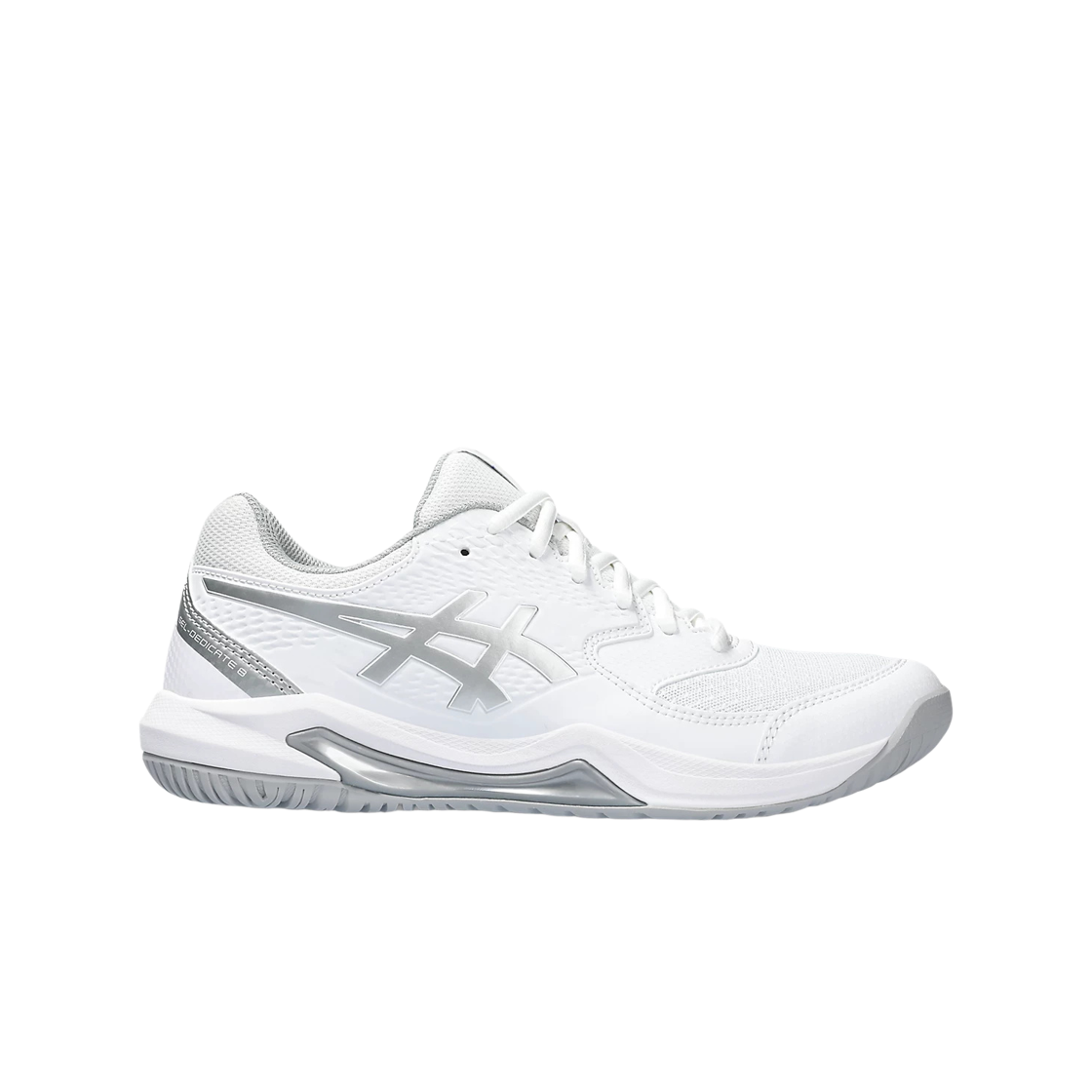 1042A237-101 (W) Asics Gel-Dedicate 8 White Pure Silver - B Standard