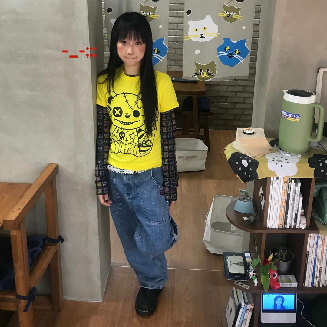 SPORT CHAMBER SC 90's Carpenter Denim Pants Blue 착용 스타일 - 2