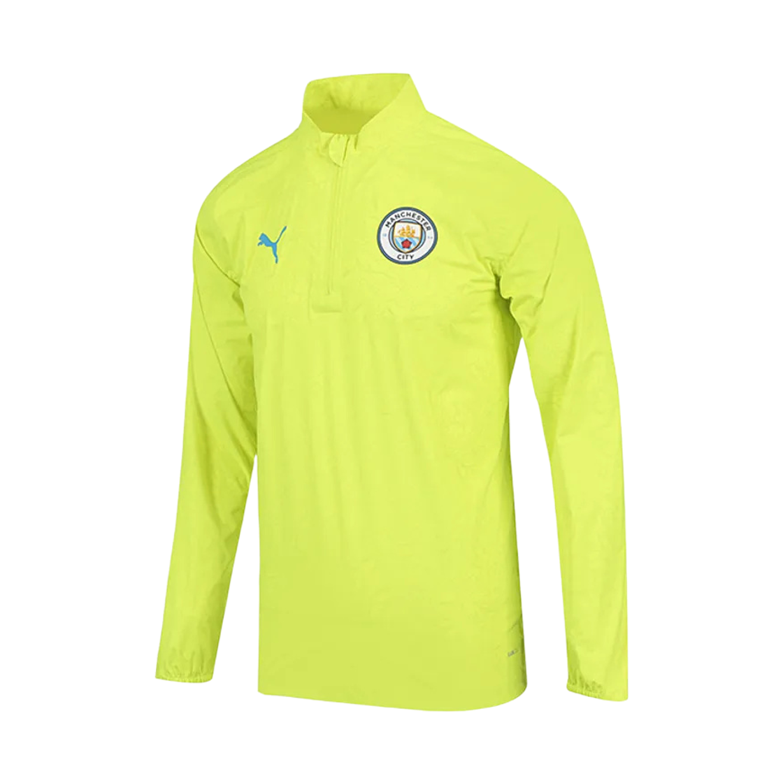 777543-14 Puma Manchester City Training Pro Long Sleeve Jersey Yellow (Non Marking Ver.)