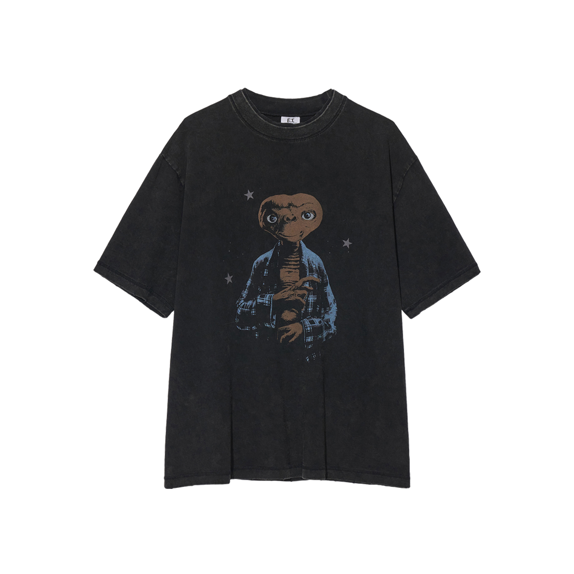 PR-26161-4 BK [예약 배송] Partimento Reworks [E.T.] Portrait Tee VTG Black