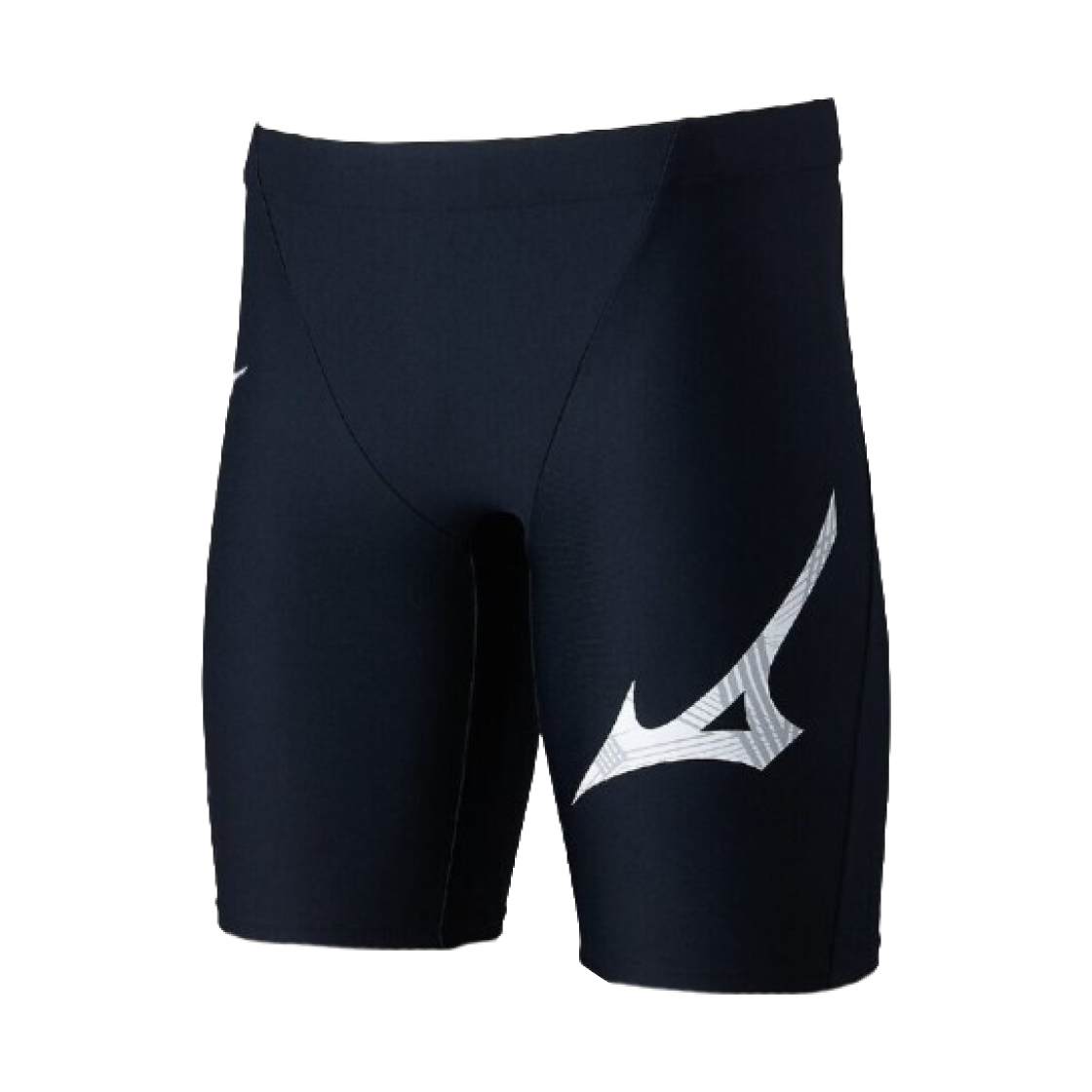 N2JBD10490 Mizuno Stroke One Long-Lasting Swim Fitness Half Spats Black White