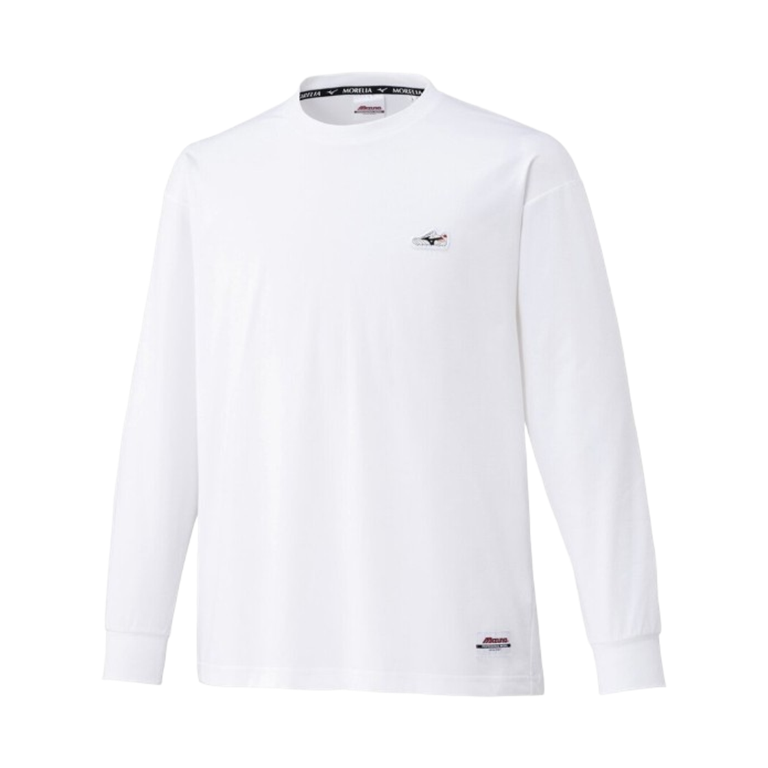 미즈노 모렐리아 스트레치 소프트 드라이 롱슬리브 티셔츠 화이트(Mizuno Morelia Stretch Soft Dry Long Sleeve T-Shirt White) - 1