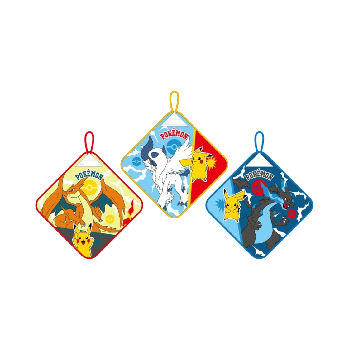 포켓몬 타월 루프 (3개 세트)(Pokemon Towel with Loop (Set of 3))