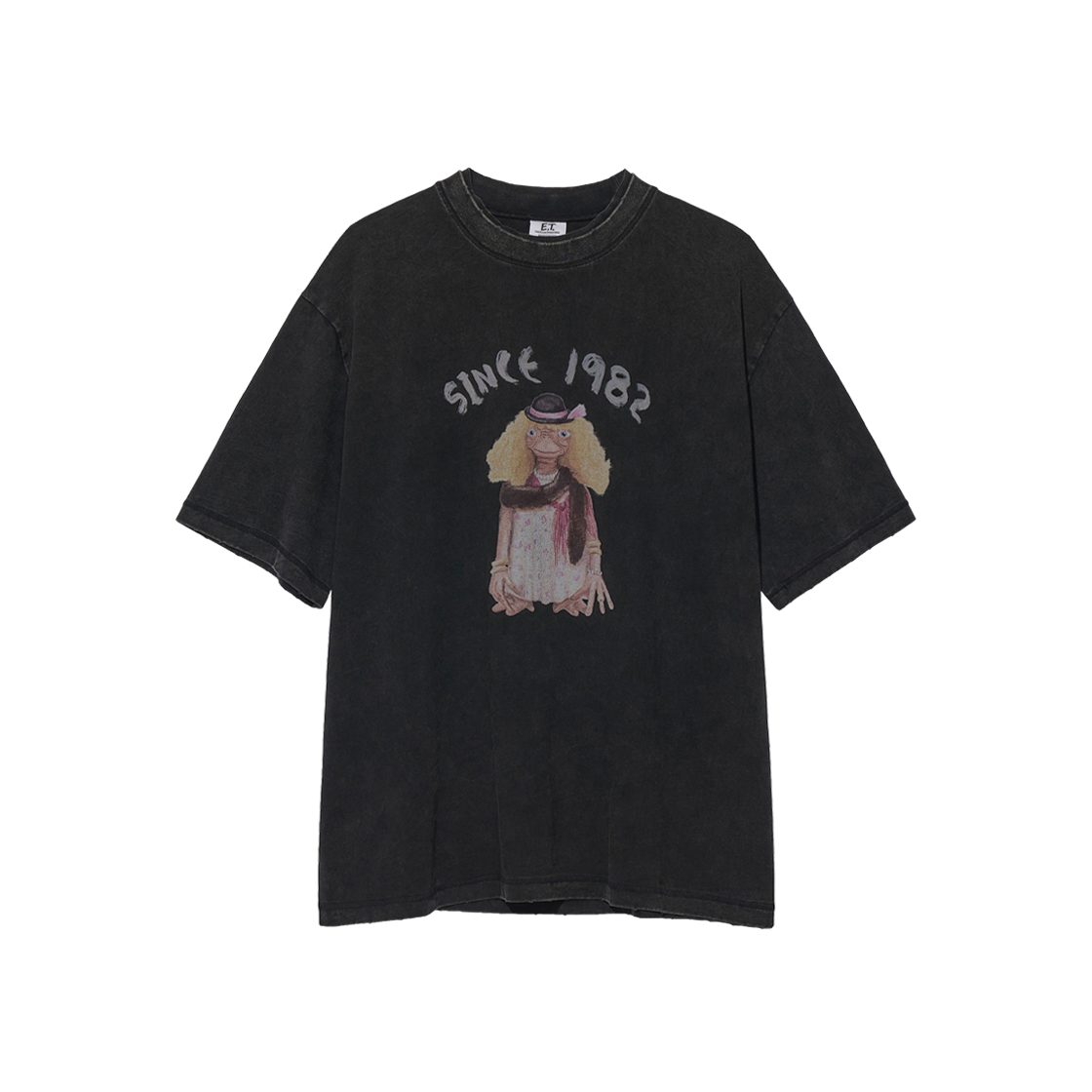 PR-26161-2 BK [예약 배송] Partimento Reworks [E.T.] 1982 Tee VTG Black