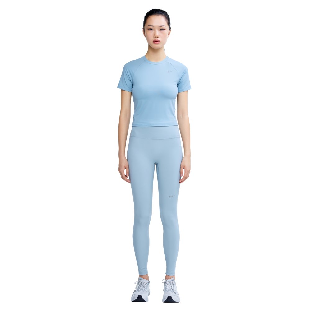 프로-스펙스 여성 다운타임 피티드 반팔티셔츠 그레이시 블루(PRO-SPECS Women's Downtime Fitted Short Sleeve T-Shirt Graysh Blue) - 2
