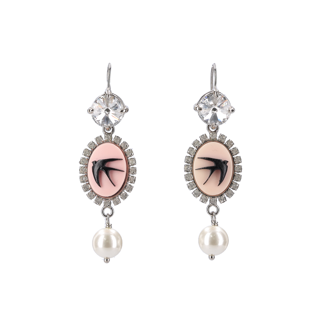 미우미우 스왈로우 카메오 드롭 이어링(Miu Miu Swallow Cameo Drop Earrings) - 1
