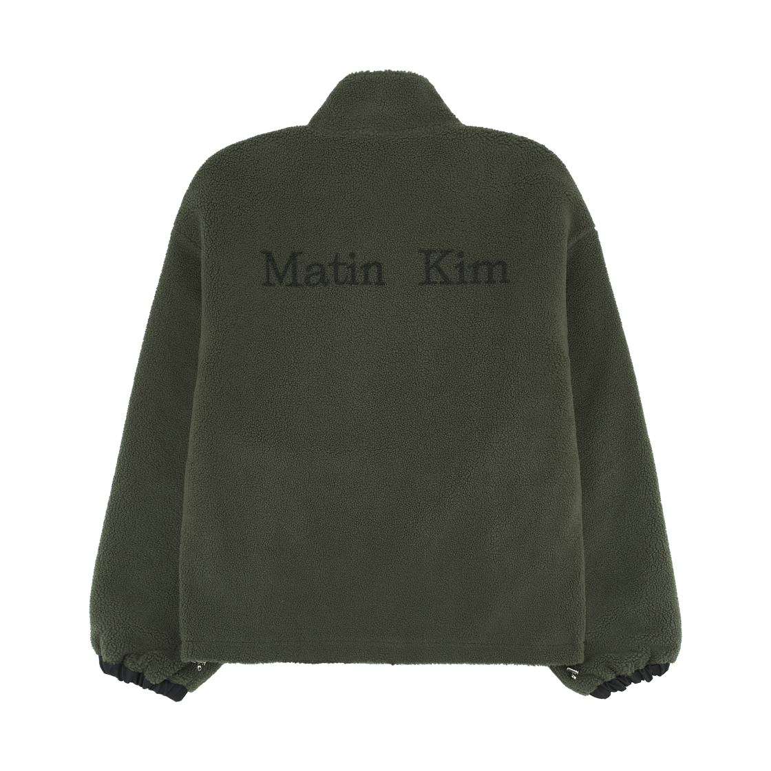 마뗑킴 리버시블 쉐르파 집업 카키(Matin Kim Reversible Sherpa Zip Up In Khaki) - 2
