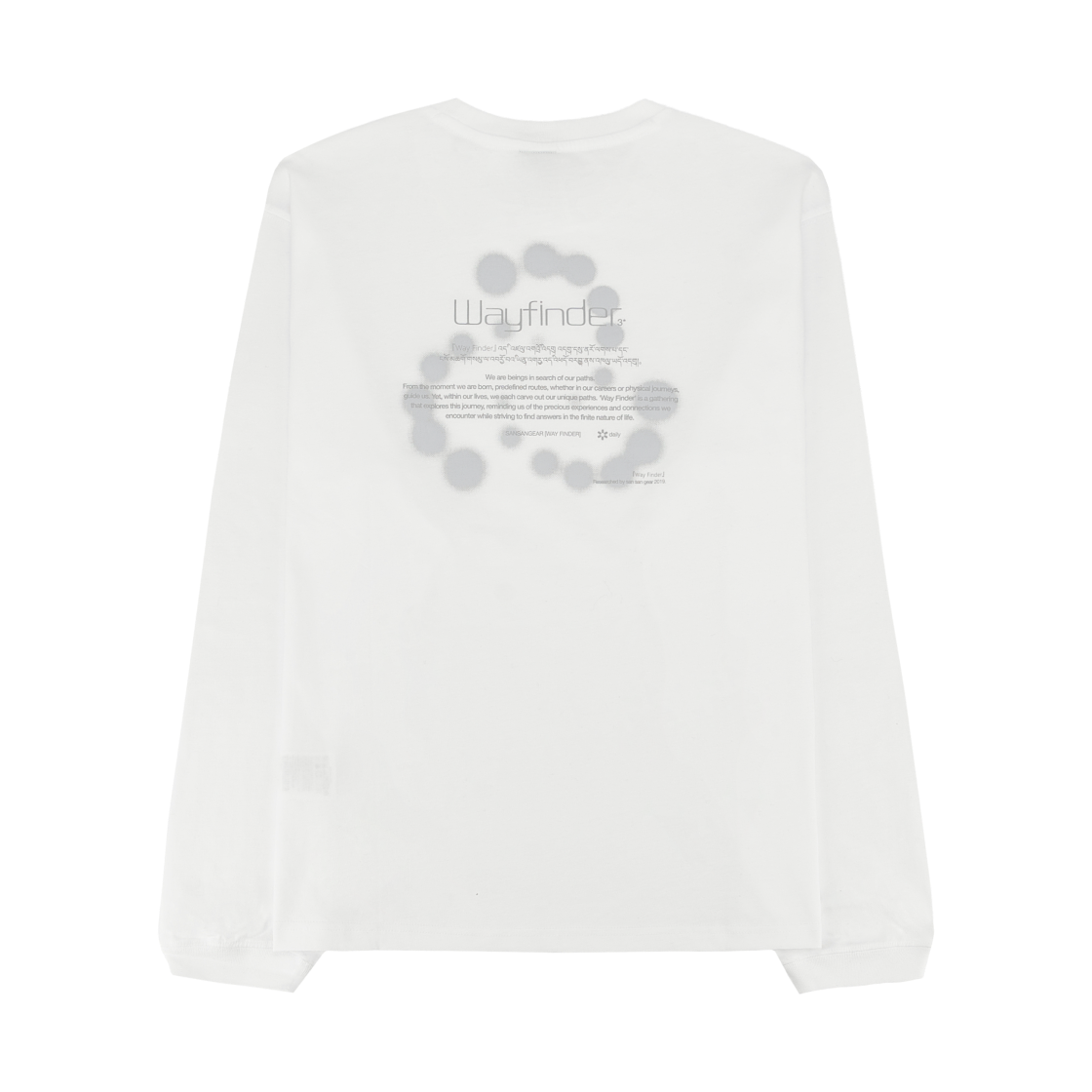 산산기어 로고 롱슬리브 화이트 - 25FW(Sansan Gear Logo Long Sleeves White - 25FW) - 2