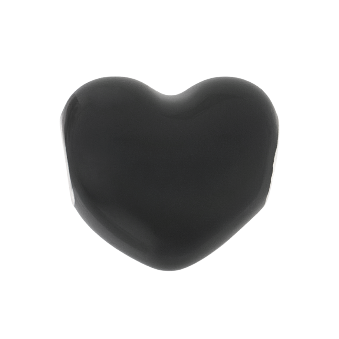 (W) 판도라 하트 참 스털링 실버 블랙((W) Pandora Heart Charm Sterling Silver Black) - 2