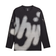 Mercedes AMG Petronas x Y-3 F1 Team Silver Arrow Yohji Graphic Long Sleeve T-shirt Black