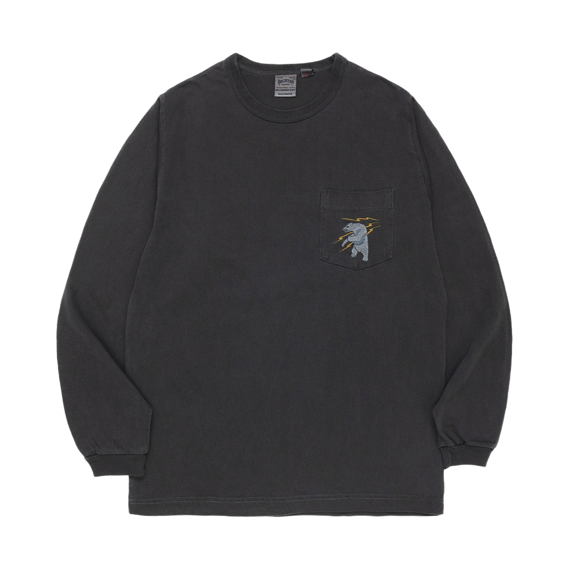 22385BK Houston Japan Pigment U.S. Cotton Print Tee Alaska Black 22385