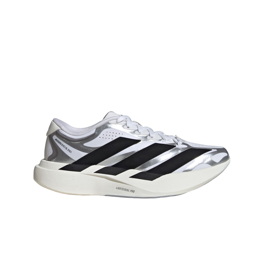 (W) 아디다스 아디제로 EVO SL EXO 클라우드 화이트 코어 블랙((W) Adidas Adizero EVO SL EXO Cloud White Core Black)