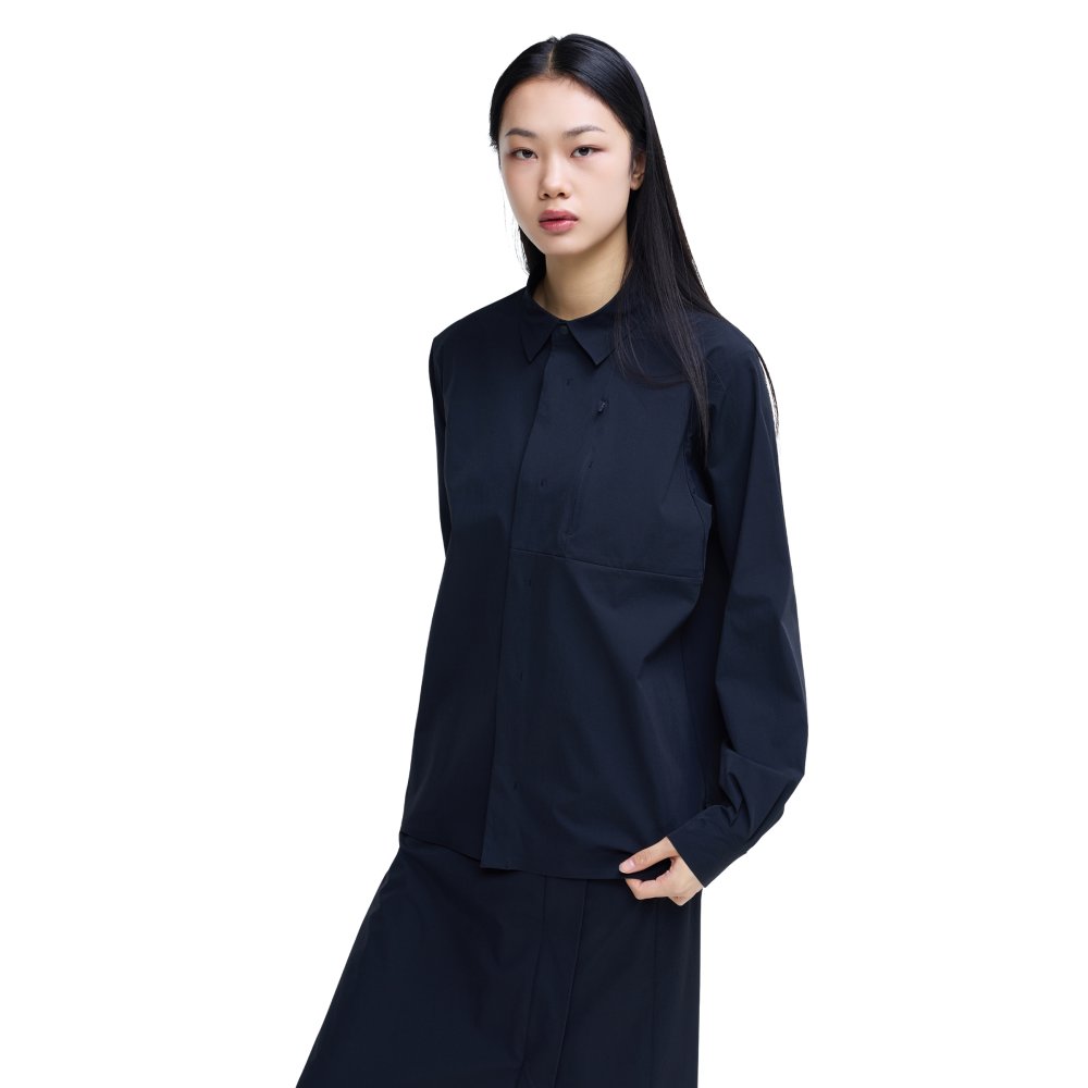 프로-스펙스 유니 테크 테일러드 오버셔츠 블랙(PRO-SPECS Unisex Tech Tailored Overshirt Black) - 5
