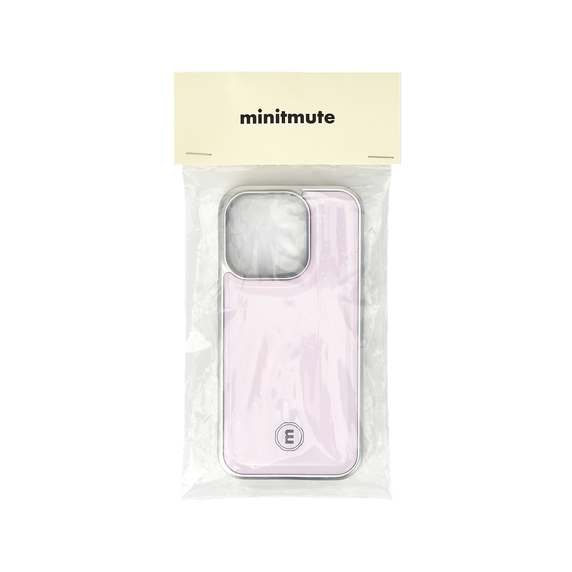 미닛뮤트 아이폰 실버 케이스 쉘 핑크(Minitmute iPhone Silver Case Shell Pink)