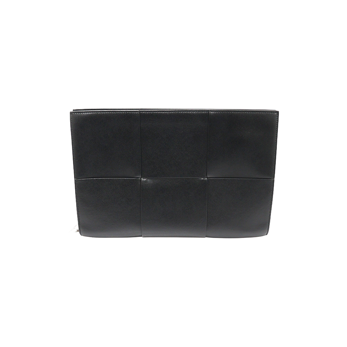 보테가 베네타 680169 블랙 인트레치아토 위빙 아르코 도큐먼트 케이스 클러치(Bottega Veneta 680169 Black Intrecciato Weave Arco Document Clutch) - 1